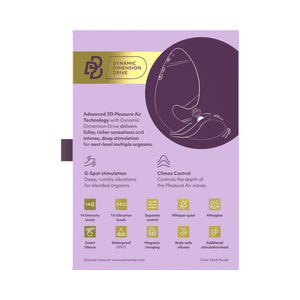 Womanizer Next Duo Silicone Rechargeable Clitoral and G-Spot Stimulator