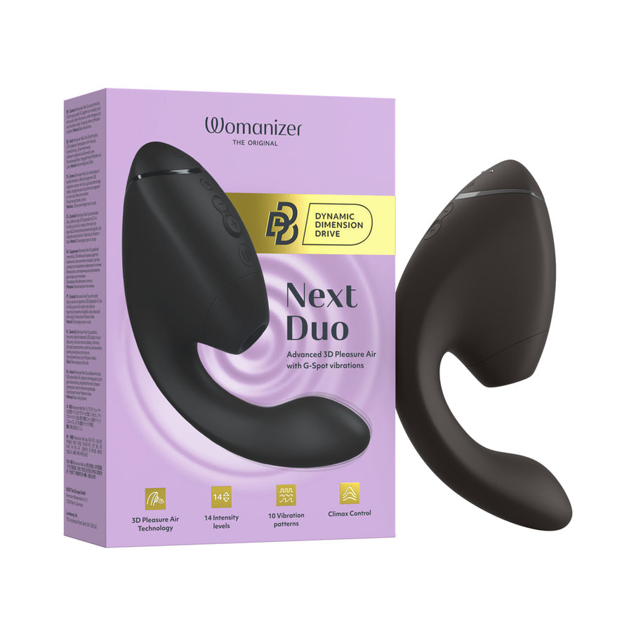 Womanizer Next Duo Silicone Rechargeable Clitoral and G-Spot Stimulator
