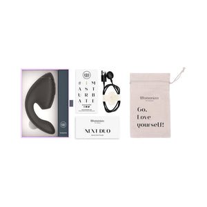 Womanizer Next Duo Silicone Rechargeable Clitoral and G-Spot Stimulator