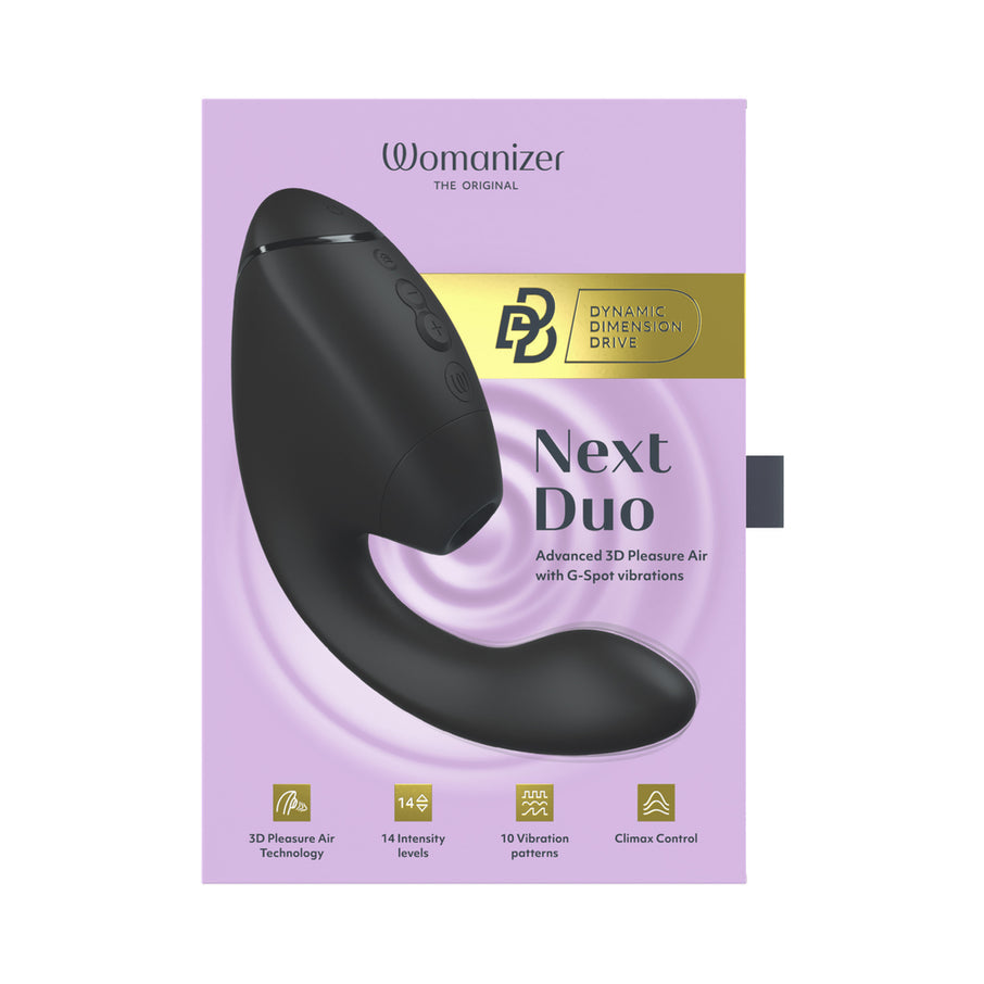 Womanizer Next Duo Silicone Rechargeable Clitoral and G-Spot Stimulator
