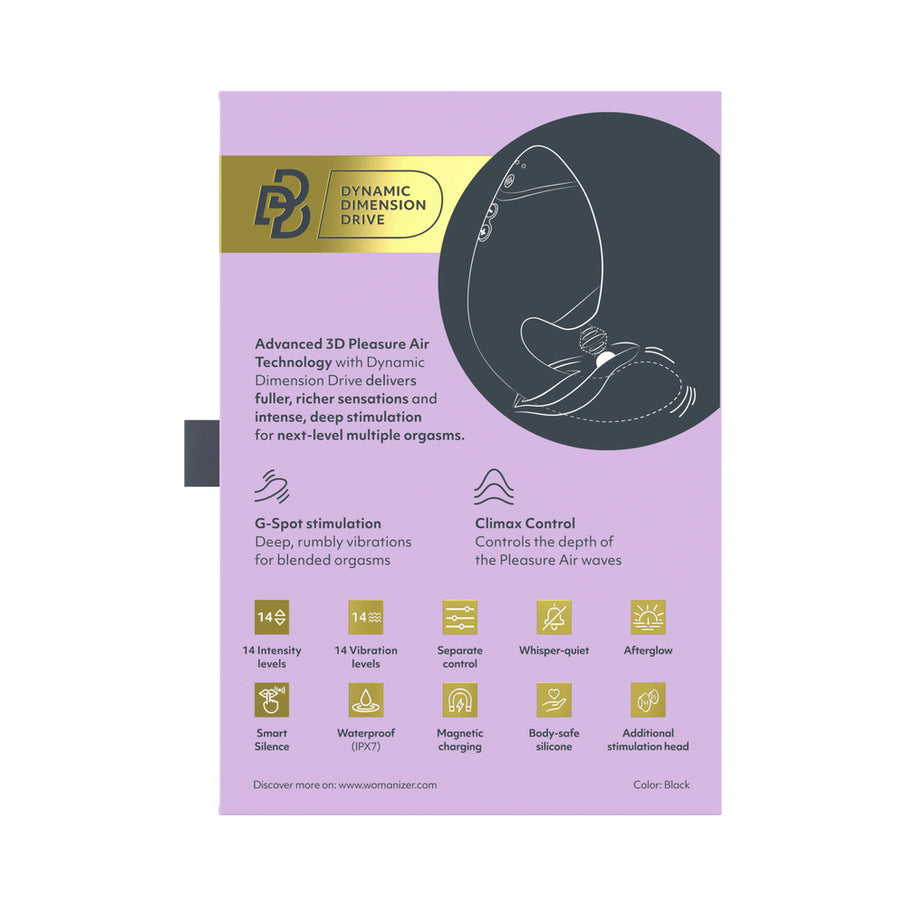 Womanizer Next Duo Silicone Rechargeable Clitoral and G-Spot Stimulator