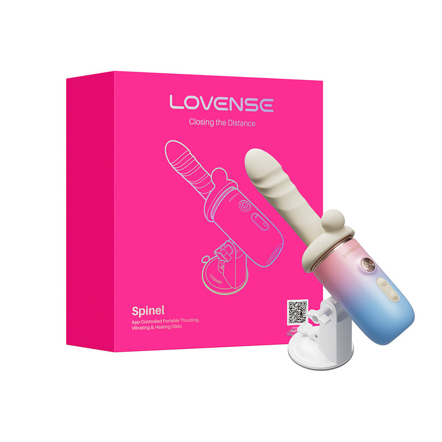 Lovense Spinel App-Controlled Portable Thrusting & Vibrating & Heating Dildo