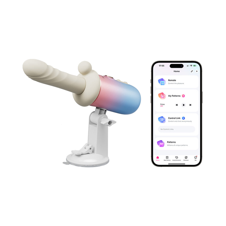 Lovense Spinel App-Controlled Portable Thrusting & Vibrating & Heating Dildo