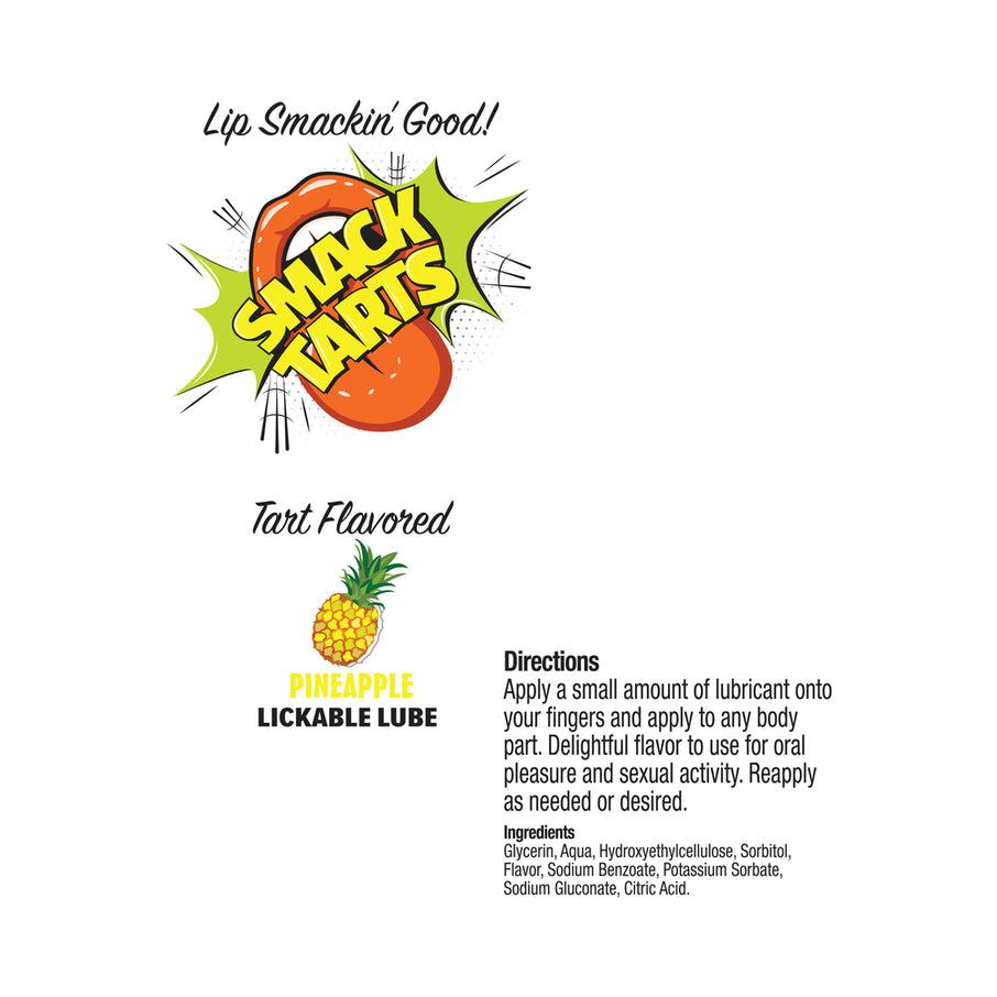 Smack Tarts Lickable Sour Green Pineapple Lube