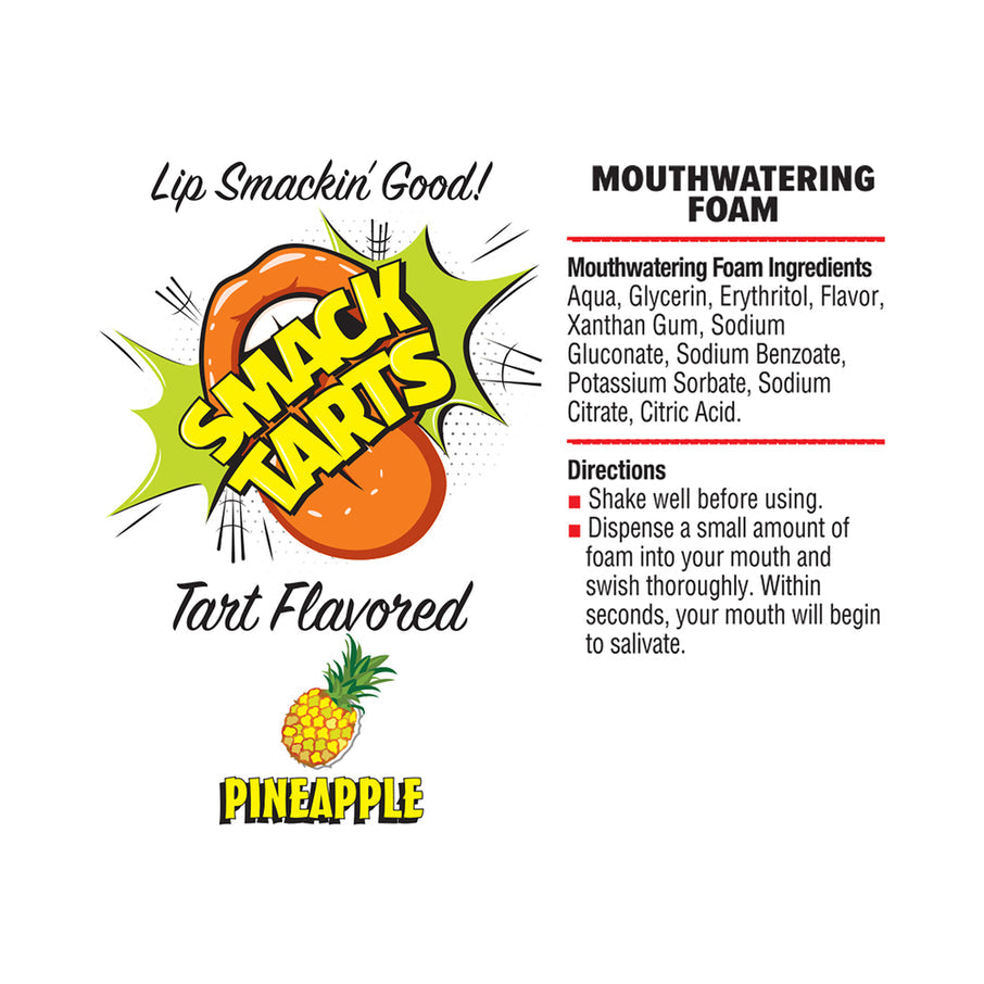 Smack Tarts Mouthwatering Foam Sour Pineapple 2.7 oz