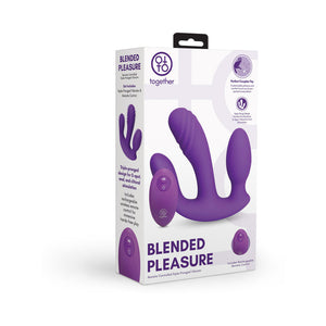 Together Blended Pleasure Remote Controlled Triple-Pronged Vibrator
