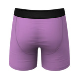 Shinesty The Double Entendre Eggplant Ball Hammock Pouch Underwear with Fly Purple