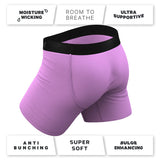 Shinesty The Double Entendre Eggplant Ball Hammock Pouch Underwear with Fly Purple