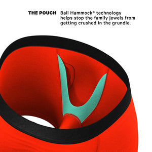 Shinesty The Coney Islands Hot Dog Ball Hammock Pouch Underwear with Fly Red