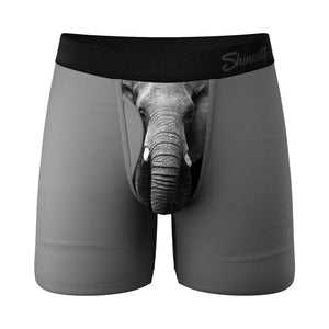Shinesty The Junk In The Trunk Elephant Ball Hammock Pouch Underwear with Fly Grey