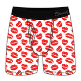 Shinesty The Pucker Up Lipstick Kiss Ball Hammock Pouch Underwear with Fly Red/White