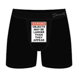 Shinesty The Rear View Size Warning Ball Hammock Pouch Underwear Black