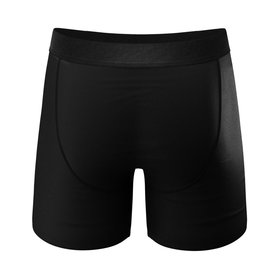 Shinesty The 009 Black Tuxedo Ball Hammock Pouch Underwear with Fly