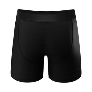 Shinesty The 009 Black Tuxedo Ball Hammock Pouch Underwear with Fly