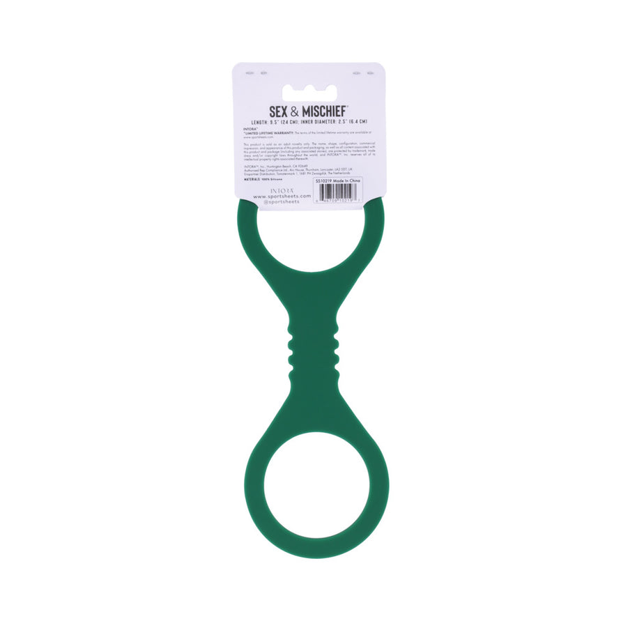 Sex & Mischief Indica Silicone Cuffs Green