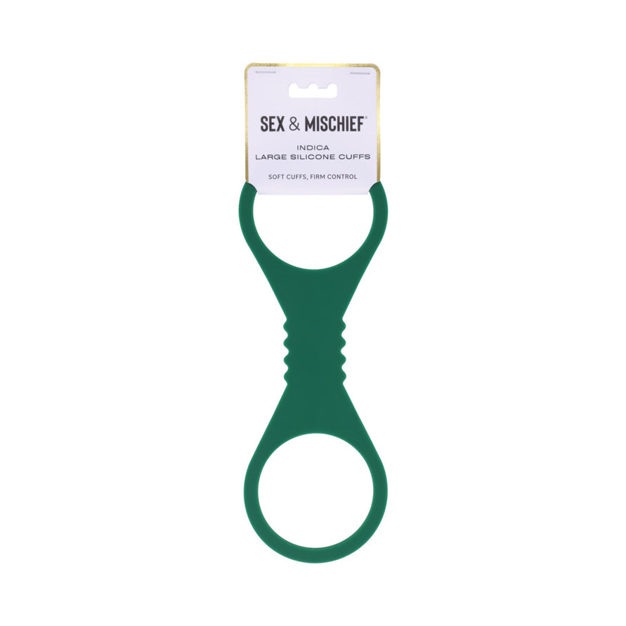 Sex & Mischief Indica Silicone Cuffs Green