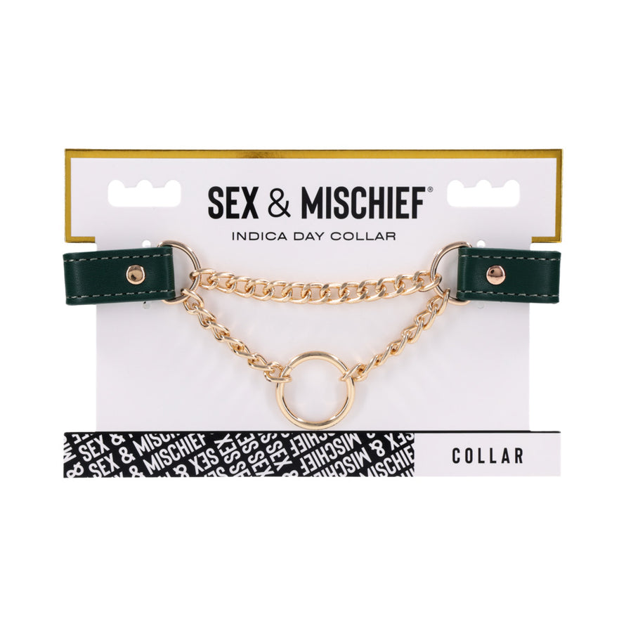 Sportsheets Sex & Mischief Indica Day Collar Green/Gold