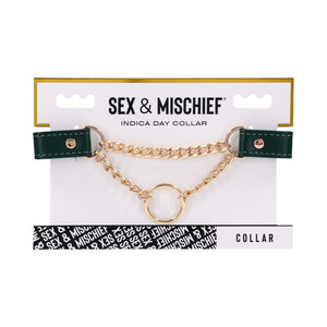 Sportsheets Sex & Mischief Indica Day Collar Green/Gold