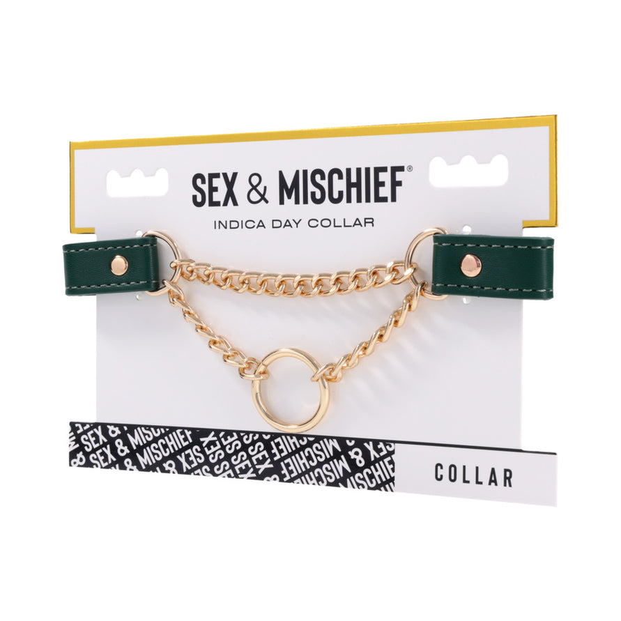 Sportsheets Sex & Mischief Indica Day Collar Green/Gold
