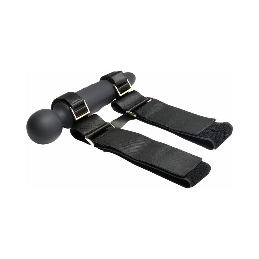 Master Series Thunderstick Thigh Strap Vibrating Wand with Harness
