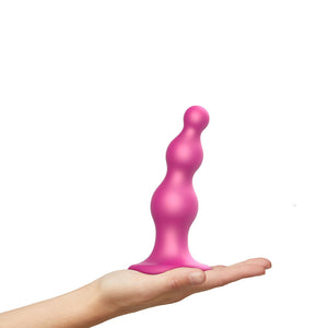 Strap-On-Me Dildo Plug Beads Metallic Raspberry