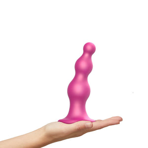 Strap-On-Me Dildo Plug Beads Metallic Raspberry
