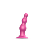 Strap-On-Me Dildo Plug Beads Metallic Raspberry