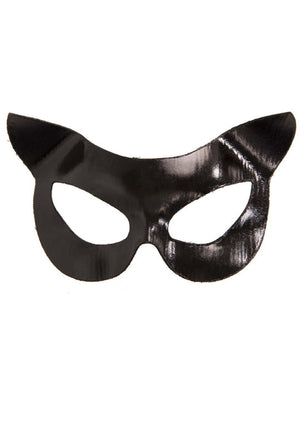 Leg Avenue Vinyl Wet Look Cat Costume Mask Black