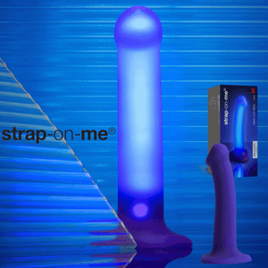 Strap-on-Me 6 Light Mode Glow-Led Dildo Purple