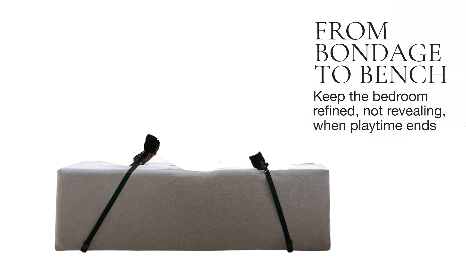 Liberator Aria Bondage Flip Chaise 18 Inch Wide Convertible Sex Chair and Bed Bench with Cuffs
