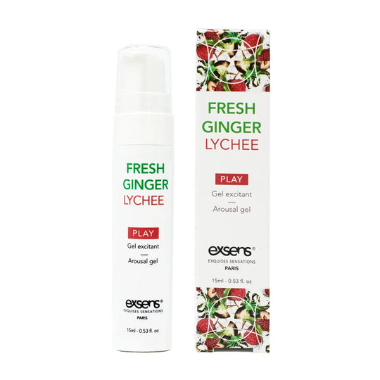 Exsens Arousal Gel Flavored Cooling Pleasure Enhancer Ginger Lychee 0.5 oz