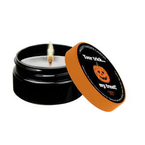 Kama Sutra Halloween Mini Massage Candle 1 oz "Your Trick, My Treat" - Pumpkin Spice