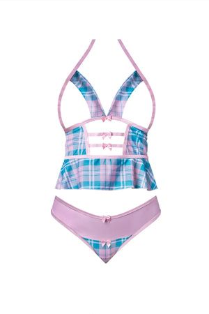 Magic Silk Dress Up Topless Tutor Set Costume Pink