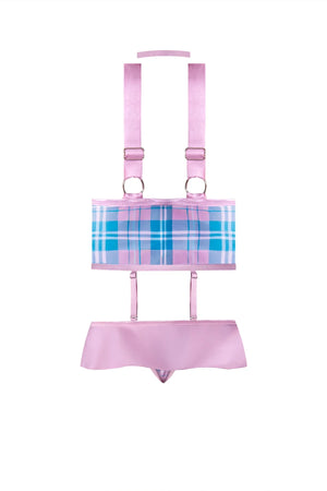 Magic Silk Dress Up Nerdy Nympho Set Costume Pink