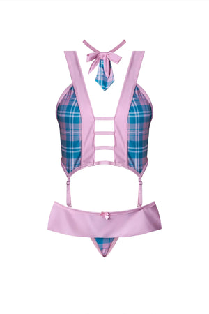 Magic Silk Dress Up Nerdy Nympho Set Costume Pink