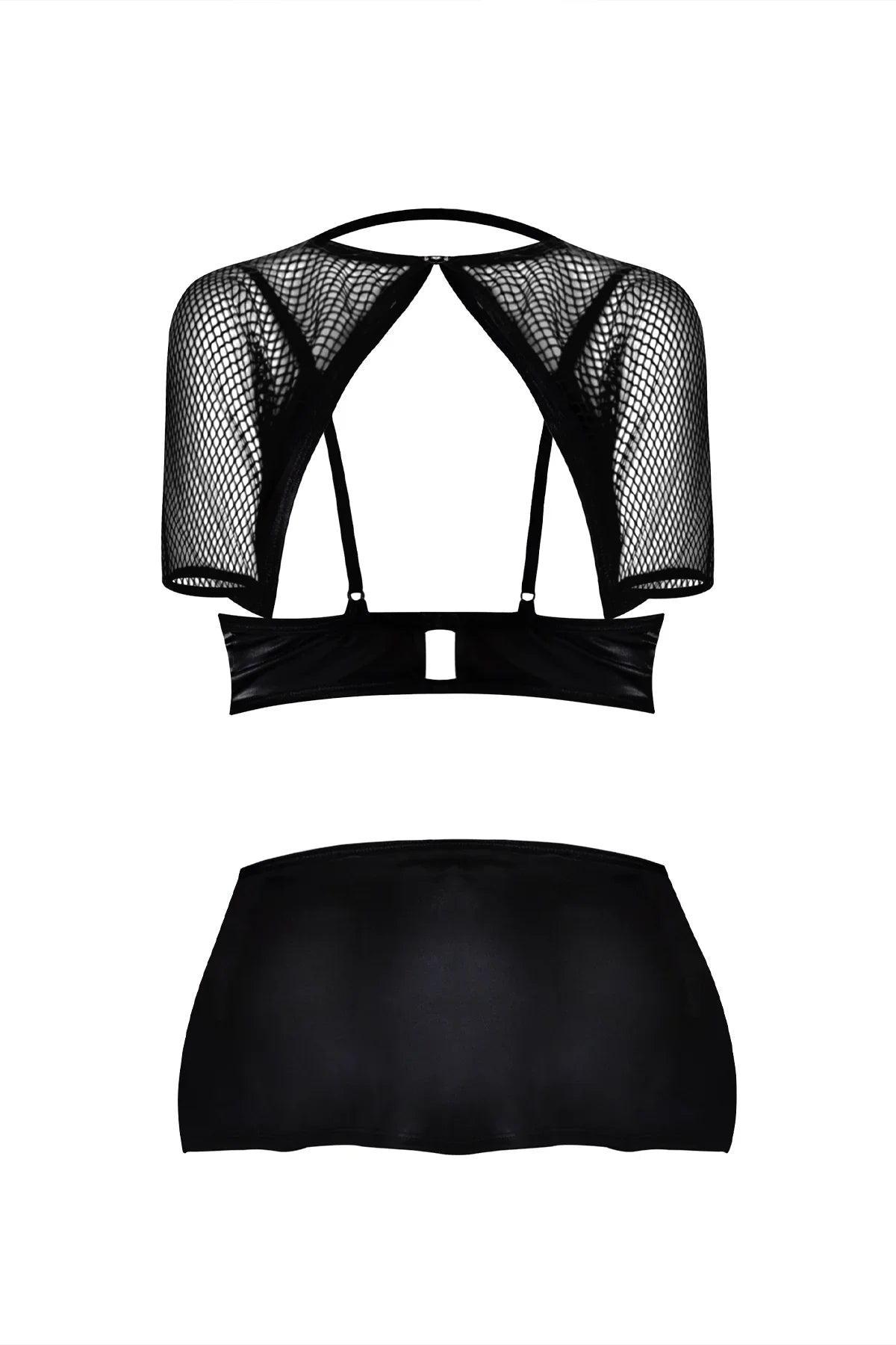 Magic Silk Dress Up Miss Behaving Set Costume Black