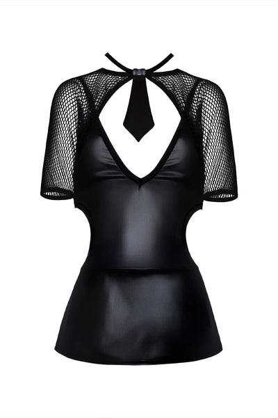 Magic Silk Dress Up Miss Behaving Set Costume Black