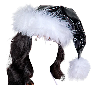 Roma Costume Costume Accessory Vinyl & Faux Fur Santa Hat One Size