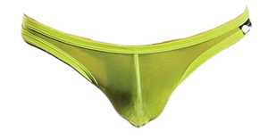 Cocksox Mesh Enhancing Pouch Thong Neon Citrus Green