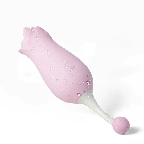 Dora Rose Toy Clit Vibrator & Tongue Licker Pink