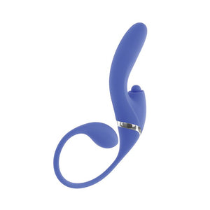Evolved All In Thrusting and Thumping G Spot and Clitoral Vibe Blue