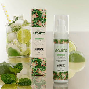 Exsens Mint Mojito Warming Intimate Massage Oil 1.7 oz