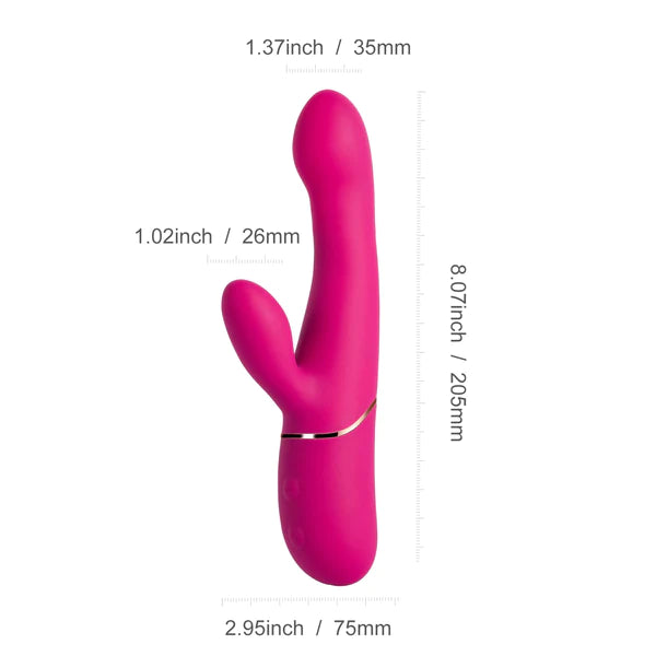 Elda G Spot Vibrator & Rubbing Clit Stimulator Pink