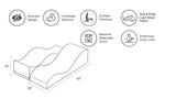 Liberator Equus Wave Convertible Lounge and Bedside Bench with Slip Cover