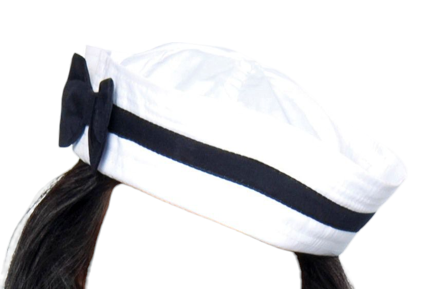 Roma Costume Sailor Hat with Blue Bow One Size