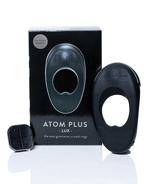 Hot Octopuss Atom Plus Lux Rechargeable Remote-Controlled Vibrating Penis Ring Black