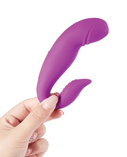 Dolphin Wearable Rolling G Spot Vibrator & Clit Stimulator Purple
