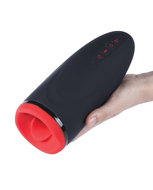 Dayo Couples Foreplay Auto Clamping Penis Stroker & Massager Black