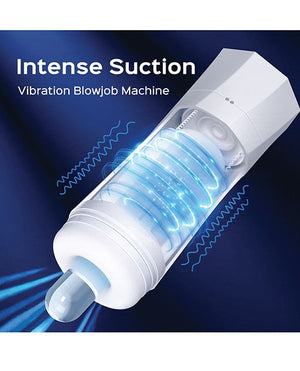Sky Intense Automatic Suction & Vibration Male Stroking Machine White