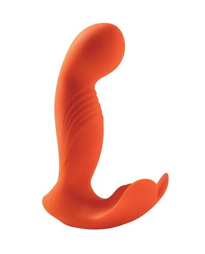 Crave 3 Wearable G-Spot Vibrator with Rotating Massage Head & Clit Tickler Orange